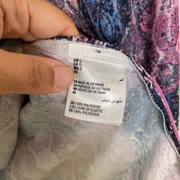 INC INTERNATIONAL CONCEPTS Purple Twist Front Draped Long Sleeve Blouse Medium - Picture 5 of 10